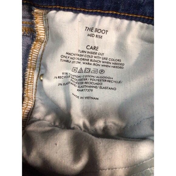 Ann Taylor Womens Jeans Size 6 The Boot Mid Rise - Picture 4 of 9